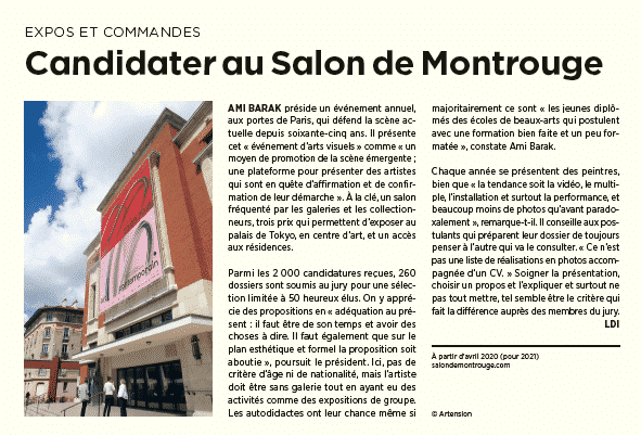 Candidater au Salon de Montrouge