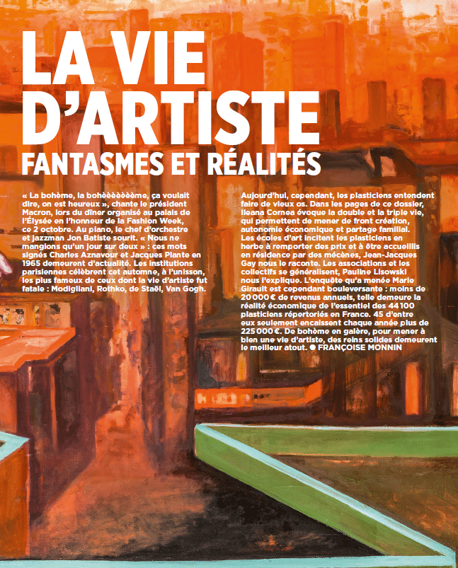 Grand dossier : la vie d’artiste